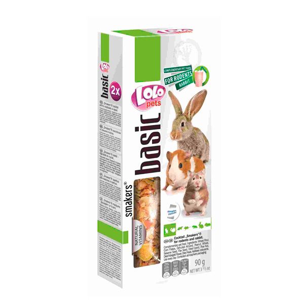 Колосок ласощі для гризунів і кроликів коктель 90 г Lolopets 71151 