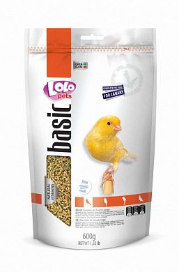 Повнораціонний Корм для канарки Doypack 600г Lolopets 