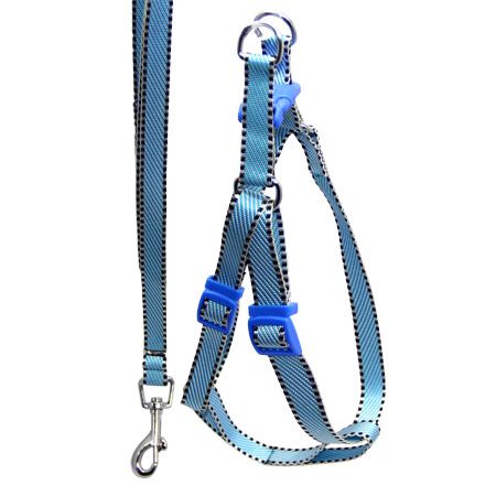 Комплект шлея з повідцем смуга діагональ 1, 5х25-35120см