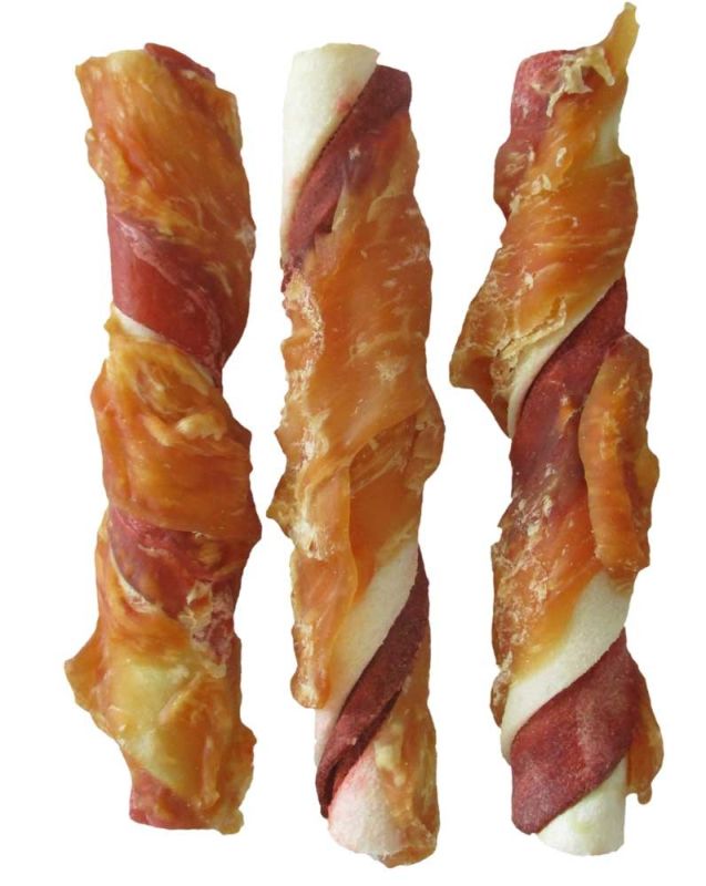 Палички з мясом курки і яловичий шкіри-ласощі для собак 1,25 кг 