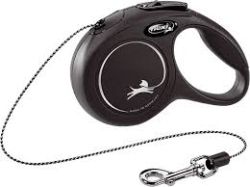 Рулетка Flexi Classic XS-трос 3 м до 8 кг Чорна