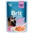 Brit Premium Cat pouch для стерилізованих котів філе лосося в соусі 85г 