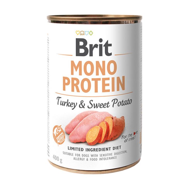 Brit Mono Protein Dog з індичкою і бататом 400г 