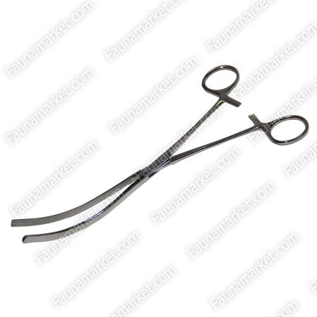 Затиск кишковий вигнутий для тварин 23,5 см 