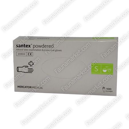 Рукавички нестерильні латекс опудрені S