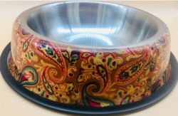 Миска Art desigo для собак метал на гумі d15, 5см 500 мл