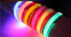Нашийник LED для собак плівка однотонна XL (2,5см44-70см)