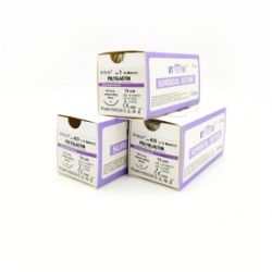 Шприц ПГА USP 2 (EP 5) зі зворотно-ріжучою голкою 48мм  кола  для ветеринарних та медичних процедур, використовується для інєкцій або забору тканин USP 2(EP 5) 48мм