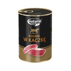 Dolina Noteci Natural Taste Cat консерви для кішок 400г мясні шматочки з качкою в соусі 303909 