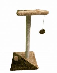 Когтеточка Соло джутова 404070 см Рожево-сіра