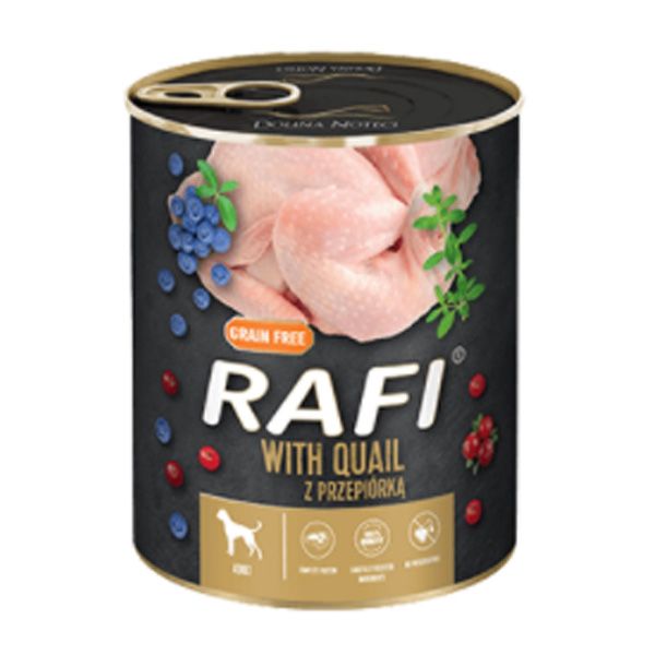 Dolina Noteci RafiDog (65) консерви 800гр паштет перепілка, лохина, журавлина 305040 