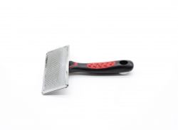 Пуходерка з металевим корпусом та пластиковою ручкою 14х9