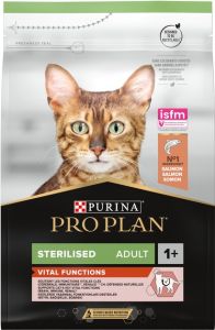 АКЦІЯ Purina Pro Plan Sterilised Adult 1+ Сухий корм для котів після стерилізації з лососем 3 кг 