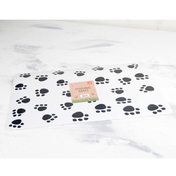 Килимок під миску для тварин 28х42 см Білий