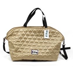 Автосумка стьогана плащівка золото, 50х30х40 см 