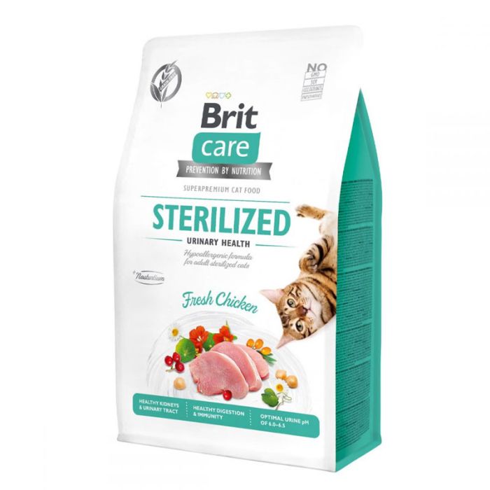 Brit Care Cat Grain-Free Sterilized Urinary Health корм для стерилізованих кішок 400г