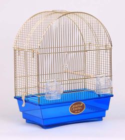 Клітка для птахів Ellen Міпі Gold 42х25х55см золота клітина 