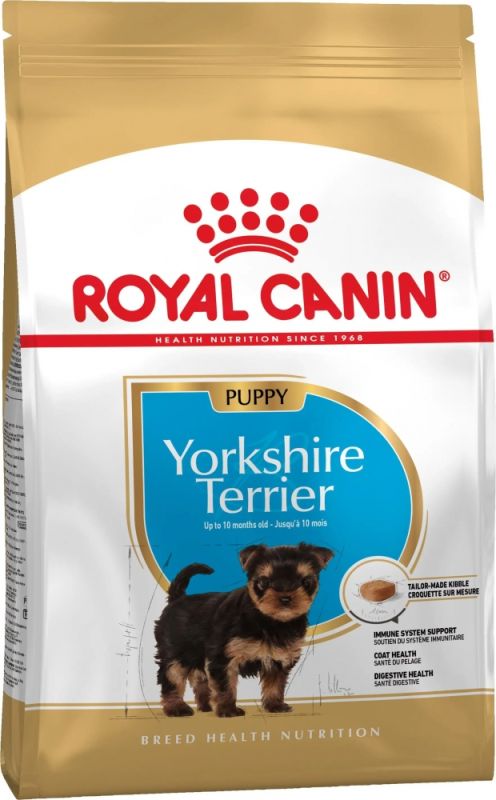 АКЦІЯ Royal Canin Yorkshire Terrier Puppy Сухий корм для цуценят з мясом птиці та рисом 1,5 кг + контейнер 