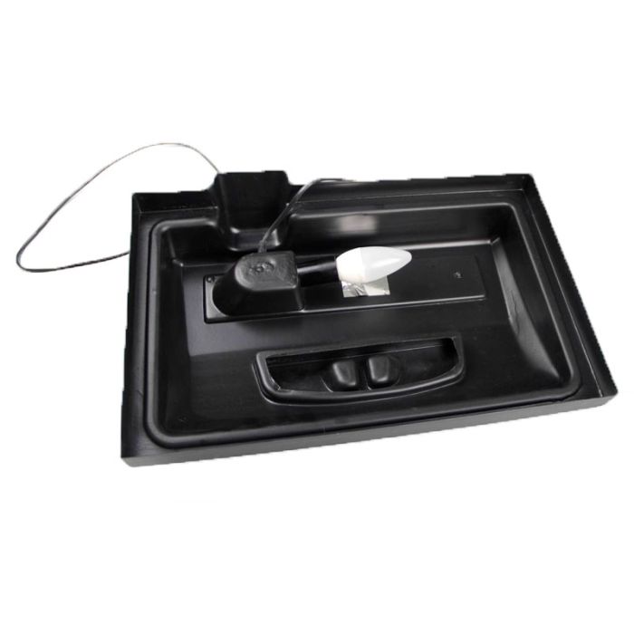 Кришка пряма 40х25 см 1 LED 25W чорна Дніпро 