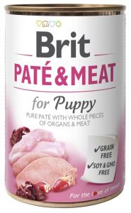 Brit Pat  Meat вологий корм для цуценят зі смаком індички та курки 400 г 