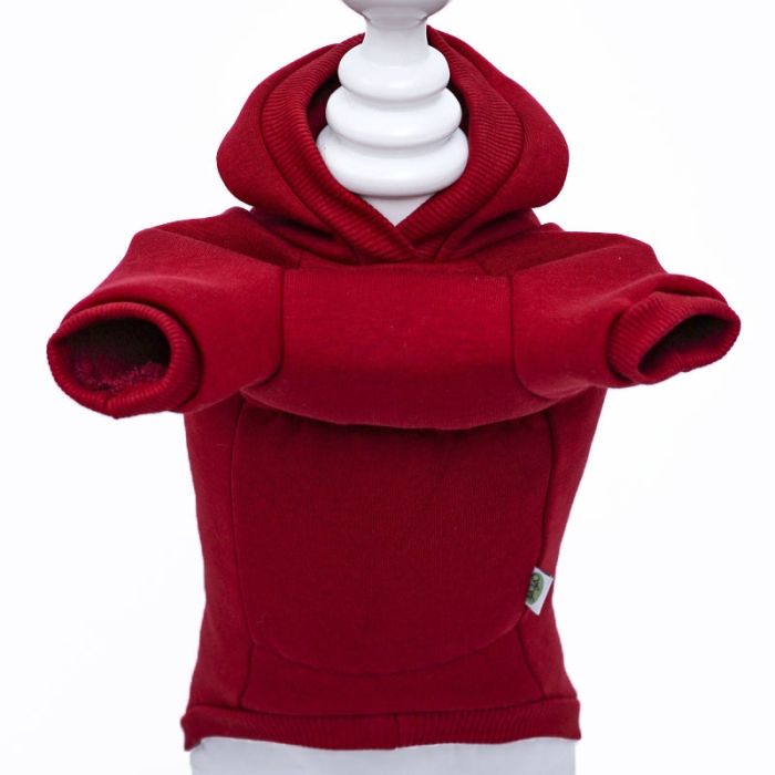 Олень світшот для собак дівчаток трикотаж на флісі Бордо XS