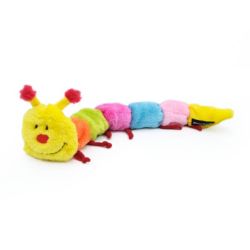 М'яка іграшка для собак гусениця ZippyPaws Caterpillar Large with 7 Squeakers з пищалкою
