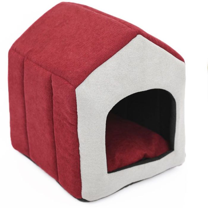 Будка  2 для собак 433340 см Сіро-бордова