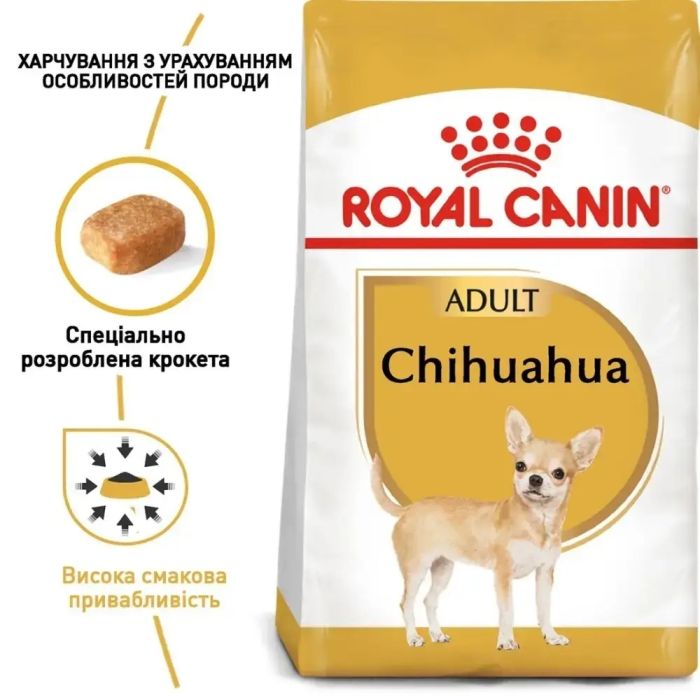 АКЦІЯ Royal Canin Chihuahua AD набір корму для собак 1,5 кг + 4 паучі 