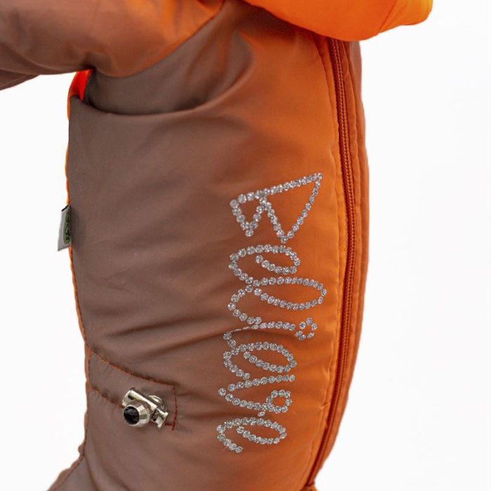 Комбінезон градієнт для дівчаток велсофт на силіконі S1