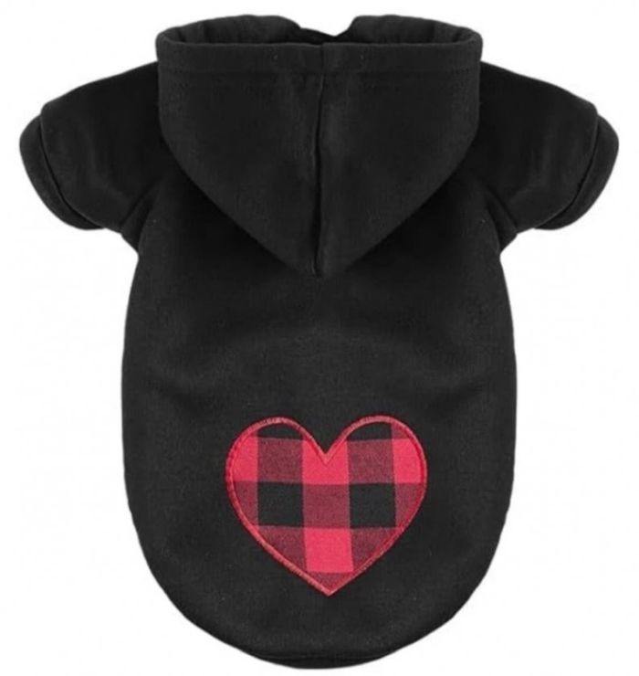 Світшот Серденько чорний XS