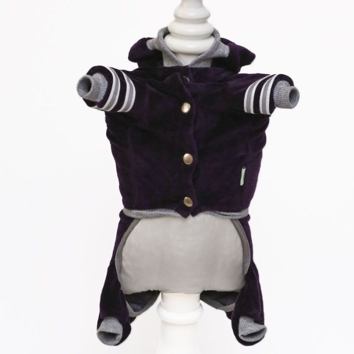 Банні комбінезон для собак хлопчиків велюр M