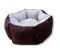Лежак для тварин Шайба велюр і замша 2 605022 см Бордо
