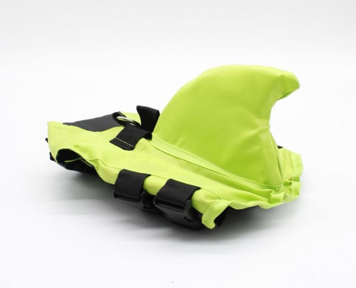 Жилет для купання собак акула зелений XS