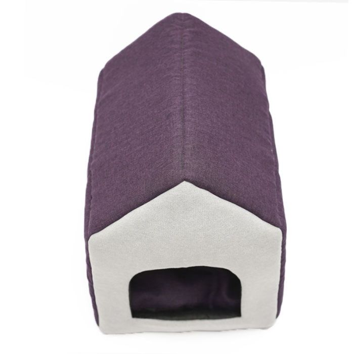 Будка для собак антикоготь сіро-фіолетова  1 323235 см