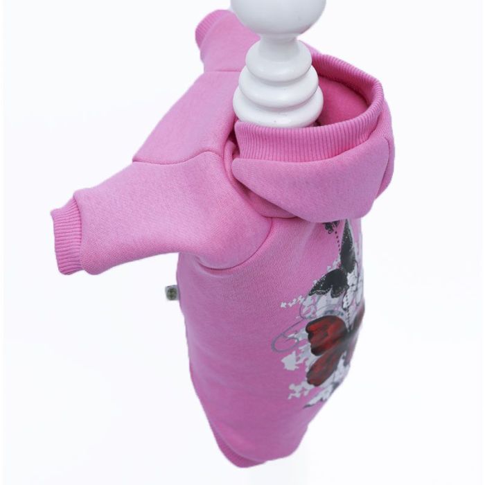 Метелик світшот для собак дівчаток трикотаж на флісі S