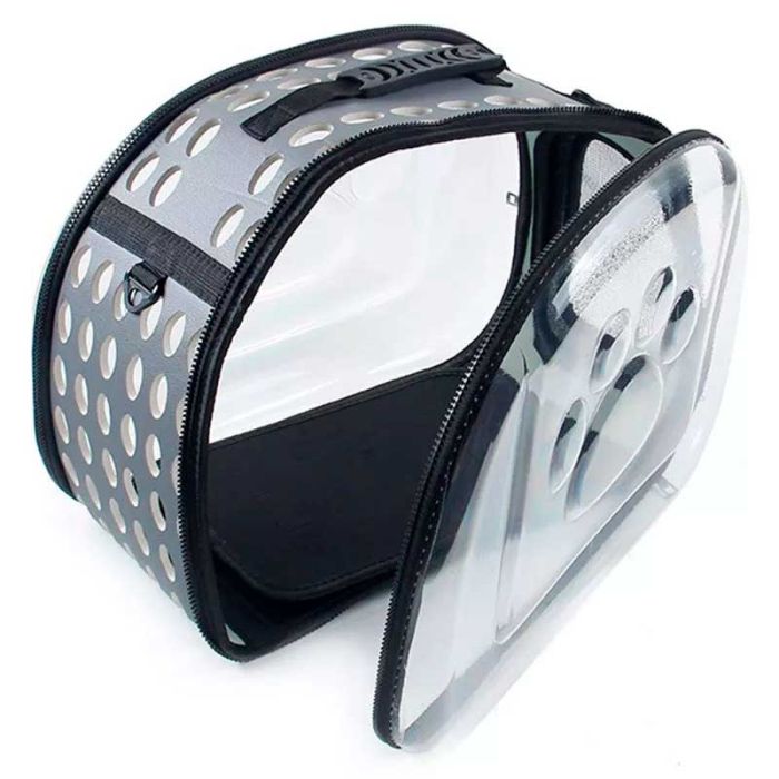 Сумка прозора 45х28х32 см Бірюза