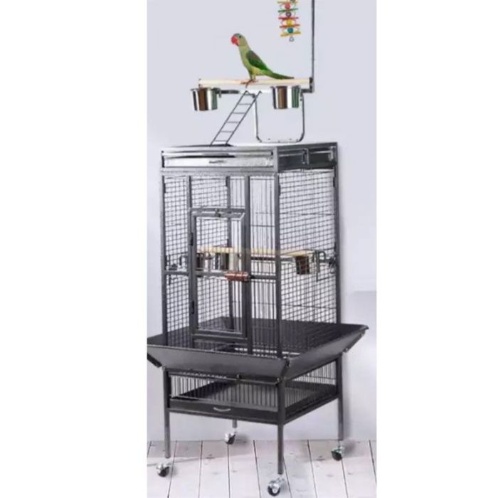 Вольєр для птахів на колесах 80х76х172 см 