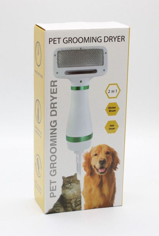 Pet Grooming Dryer WN 10 Фен гребінець для шерсті 2в1 білий з помаранчевими вставками 