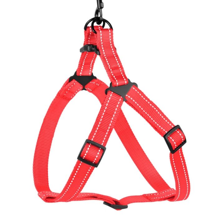 Шлея для собак BronzeDog Коралова пластиковий фастекс 1224 71Т 20мм (45-56см)