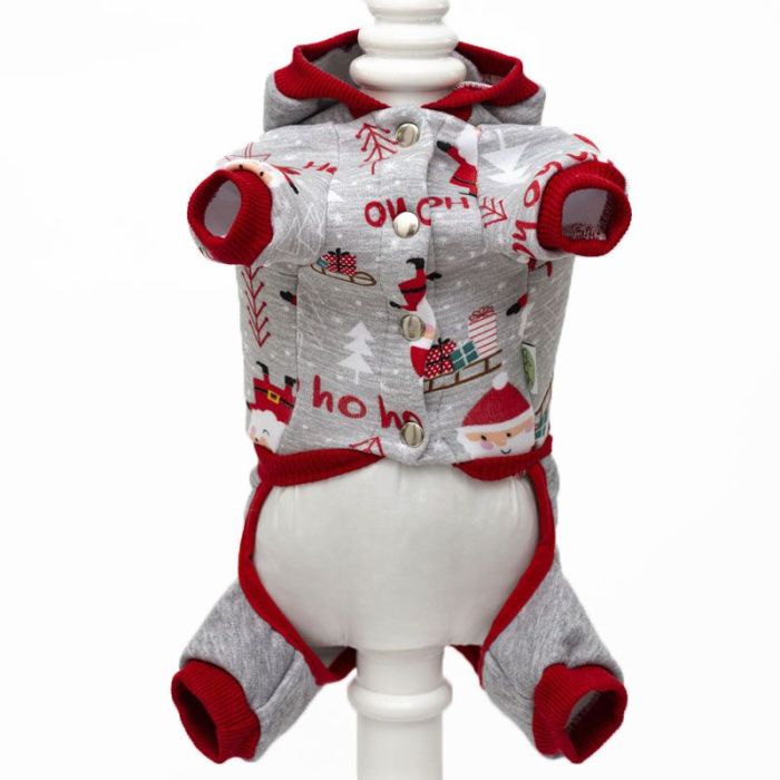 Клаус комбінезон для собак хлопчиків трикотаж на флісі XS