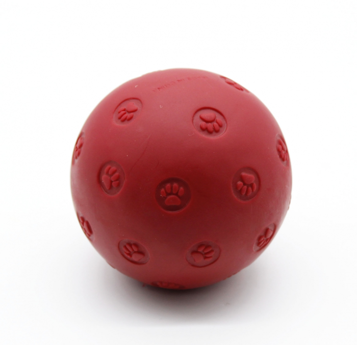 Мяч для ласощів червоний (лапка), 7см, 011 