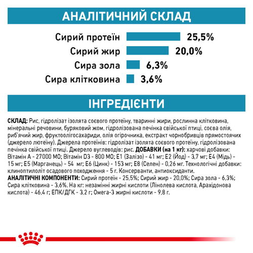 Royal Canin Hypoallergenic DR25 Feline сухий корм для кішок (Роял Канін гіпоалергенний Фелін) 2,5 кг