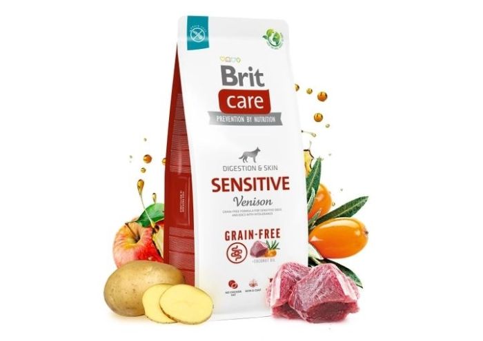 Brit, Сухий корм для собак  Brit Care Dog Grain-free Sensitive корм для собак з чутливим травленням беззерновим з олениною 12 кг