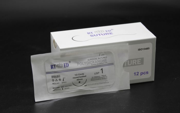 ПД монофіламент з колючою. голкою USP 1 (EP 4)  40 мм. 