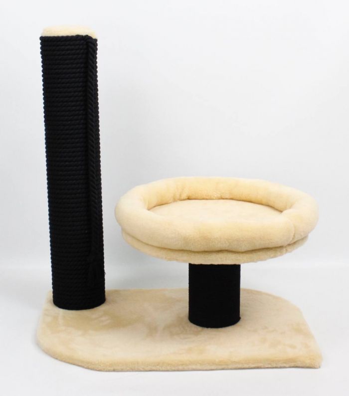 Клеопатра дряпка Біж хутро, Чорна бавовняна намотування 