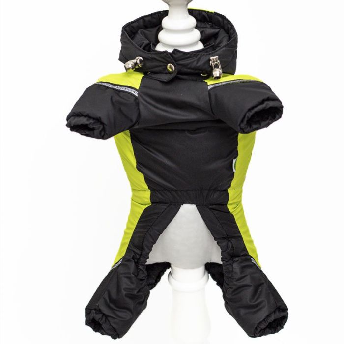 Грін комбінезон для собак хлопчиків велсофт на силіконі S2 пінчер