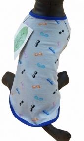 Футболка для собак хлопчиків Таїті трикотаж сіра M