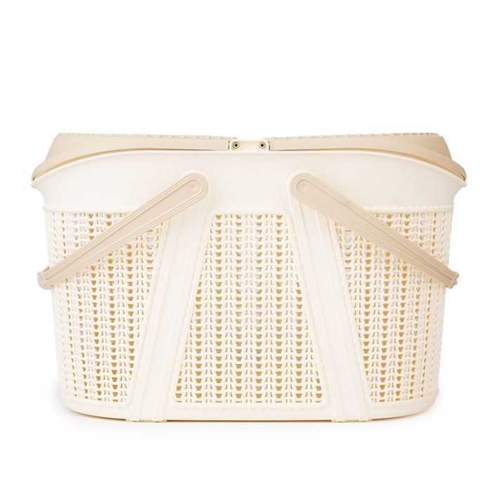 Кошик-переноска пластик велика 443227 см Ванільний