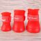 Черевики для собак силіконові червоні XL 75  60мм
