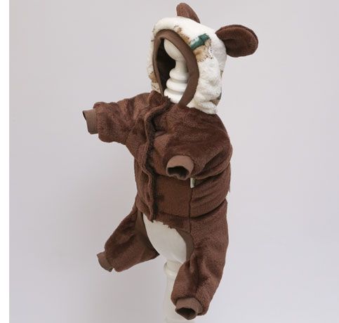 Тедді комбінезон для собак хлопчиків махра на хутрі S